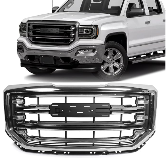 2016-2018 Front Bumper Grill for GMC Sierra 1500 Chrome Grille