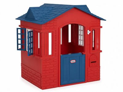 Little Tikes Cape Cottage Kids Playhouse - Red/Blue, Indoor/Outdoor Fun, Easy Assembly