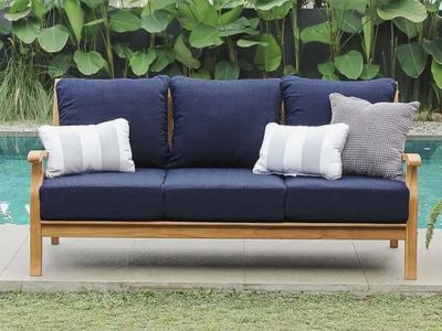 Kinsley Premium Indonesia Teak Wood Outdoor Couch