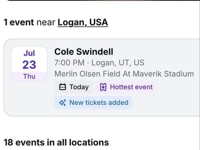 Cole Swindell Concert Ticket - Logan, UT (July 23rd) - Merlin Olsen Field
