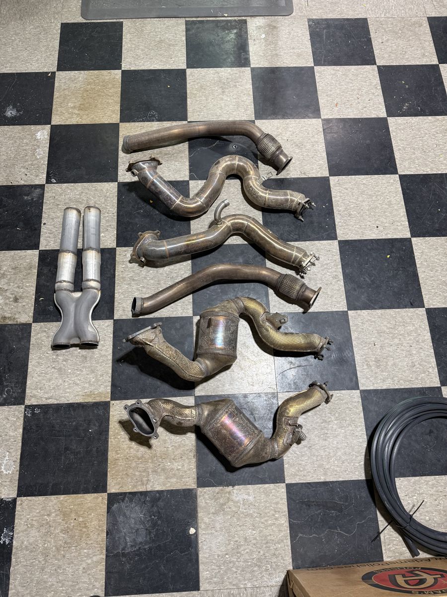 C7 S6 Downpipes + Test Pipes And X Pipe 2013-18