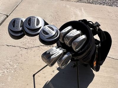 Spalding Pro Response Golf Club Set with Sun Mountain X strap Carry Bag