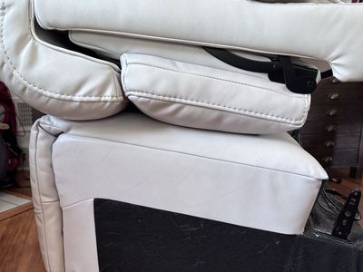 FREE Leather Power Reclining Sectional Seat (one seat only, no arm rests!) with Drop-Down Table & Wireless Charger