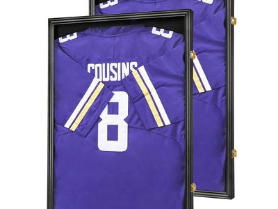 Large Sports Jersey Display Frame Case Shadow Box - UV Protection, Lockable, Hanger & Pin Board