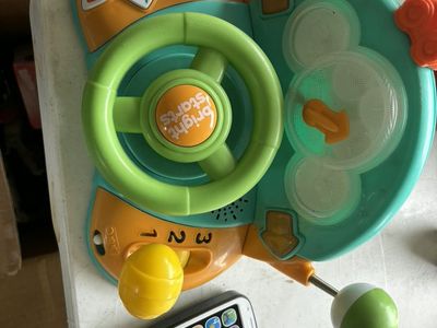 Bright Starts Activity Steering Wheel Toy with Phone