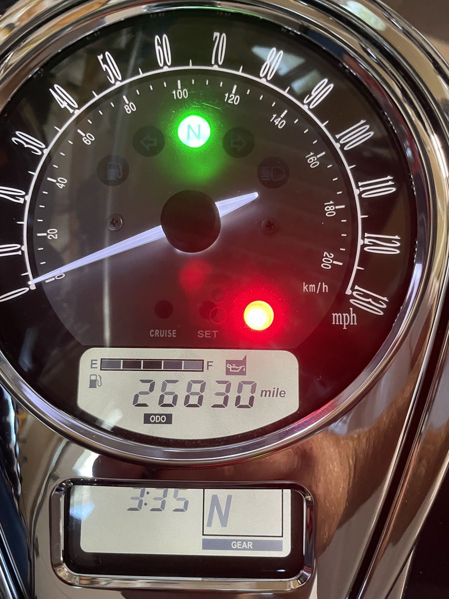 Kawasaki Vulcan 26,830 miles Blue/Silver Touring bike +trailer