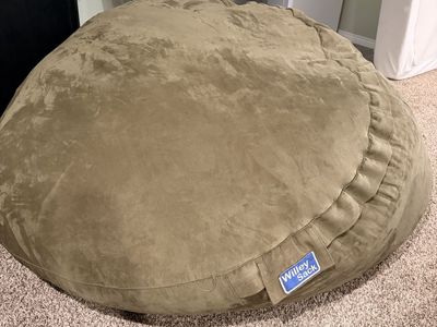 Willey Sack Bean Bag - Large, Comfortable, Microsuede Cover, Excellent Condition