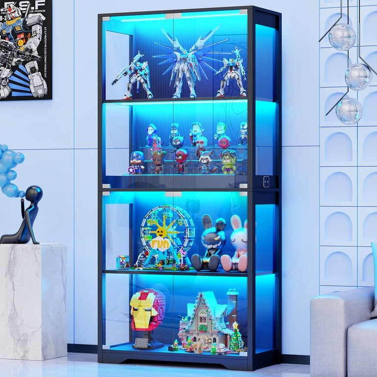 Brand New Display Cabinet with Glass Doors and LED Lights