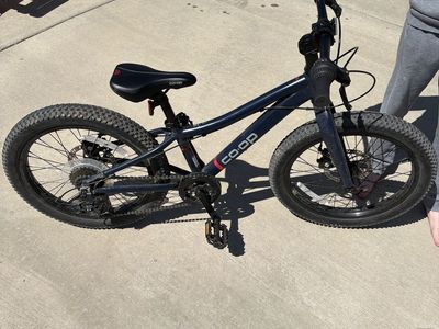 Co-op Cycles REV 20 Kids' Fat Tire Bike Navy Blue, Excellent Condition