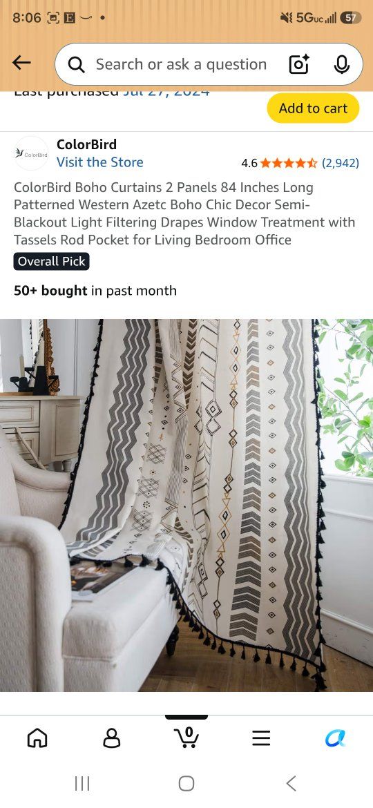 boho curtains