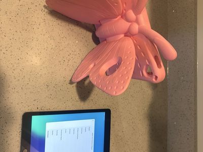 Apple iPad Space Gray with Pink Butterfly Kids Proof Case