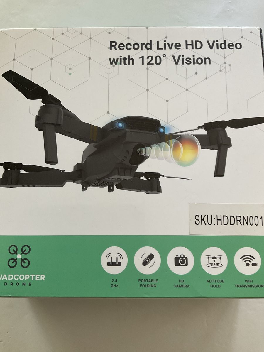Quad Copter Drone - Record Live HD Video with 120° Vision, Portable & Foldable, SKU: HDDDRN001