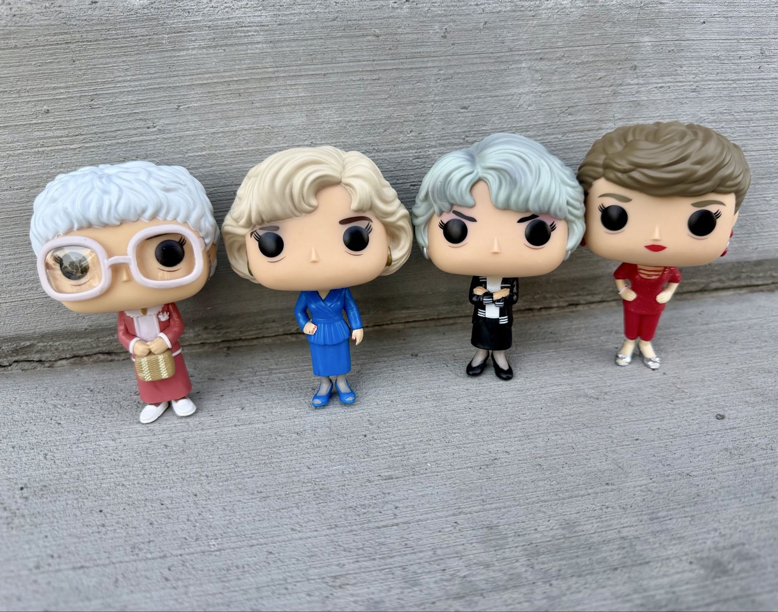 Golden Girls Funko Pop Figure Set – No Boxes – Sophia, Dorothy, Rose & Blanche