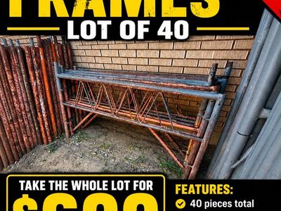 Used Scaffold Frames Lot of 40 Pieces