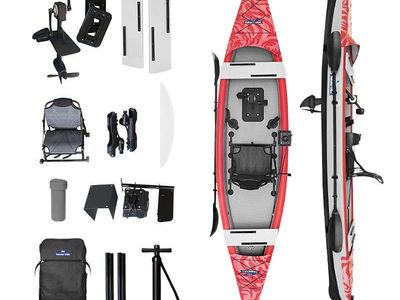 Inflatable pedal drive kayak