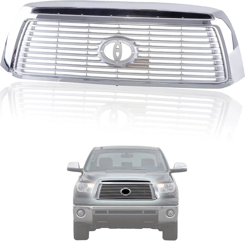 2010-13 Toyota Tundra Grill-Chrome Shell w/Satin