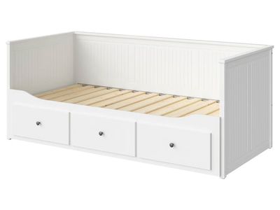 IKEA Hemnes Daybed Frame, White, 3-Drawer, Twin Size - Versatile Guest Bed & Storage Solution