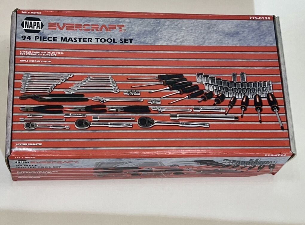 Napa Auto Evercraft 94 Piece Set SAE & METRIC