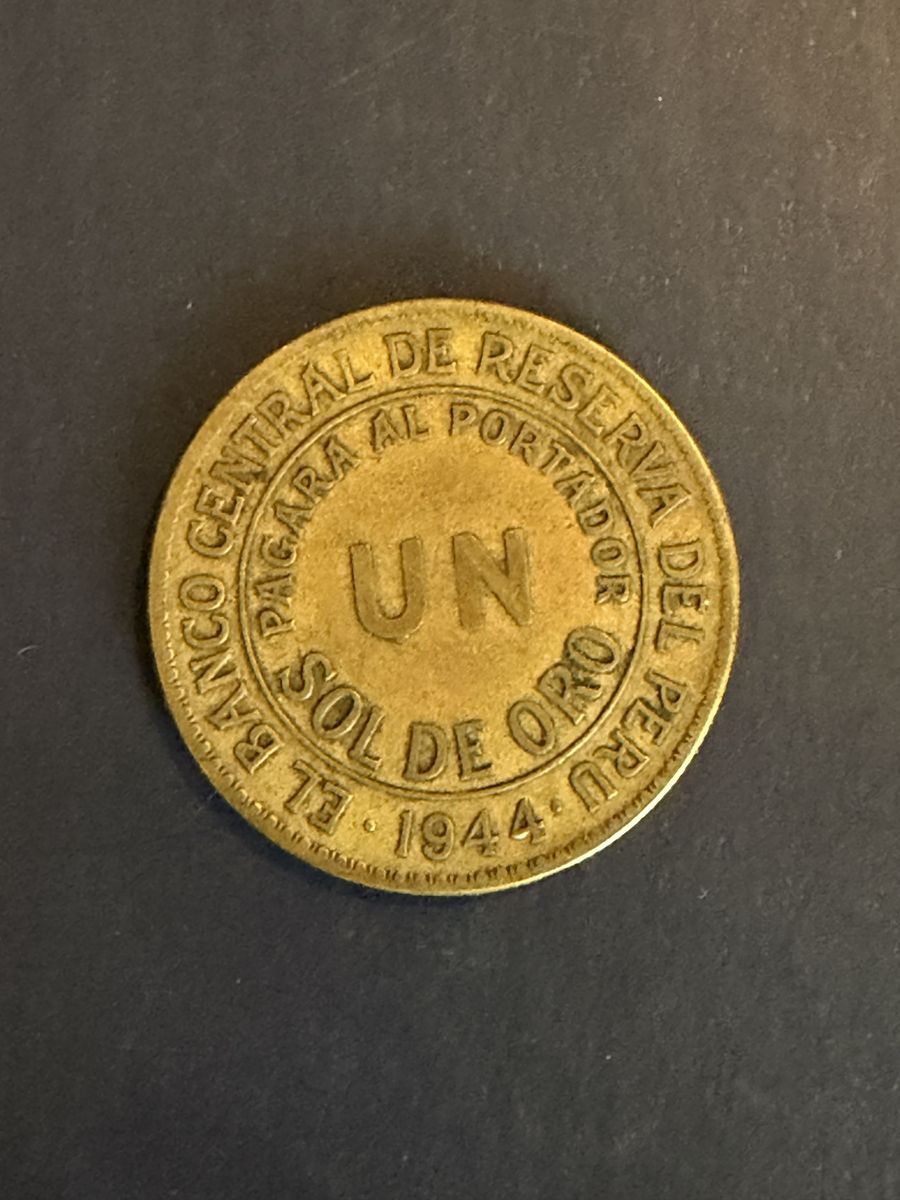 Peru 1944 un sol de pro coin