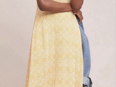 Anthropologie yellow swing dress, ORIG $118