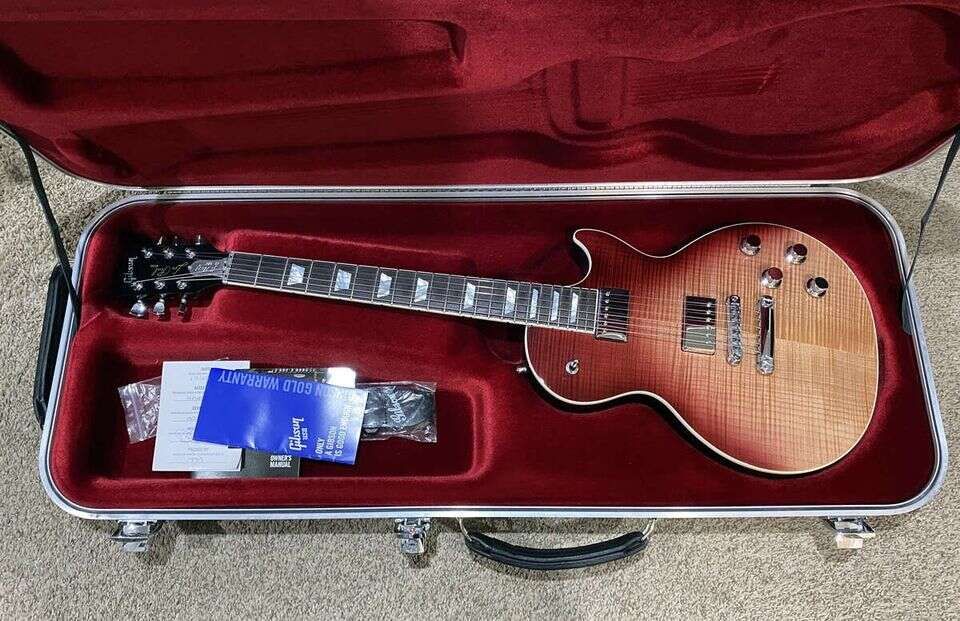 Gibson Les Paul Standard HP Guitar 2018 AAA Flame Top w/ Original Aluminum Case