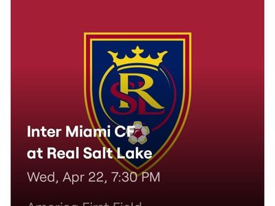 RSL Real Salt Lake vs Inter Miami FIELD Seats (3) Tickets