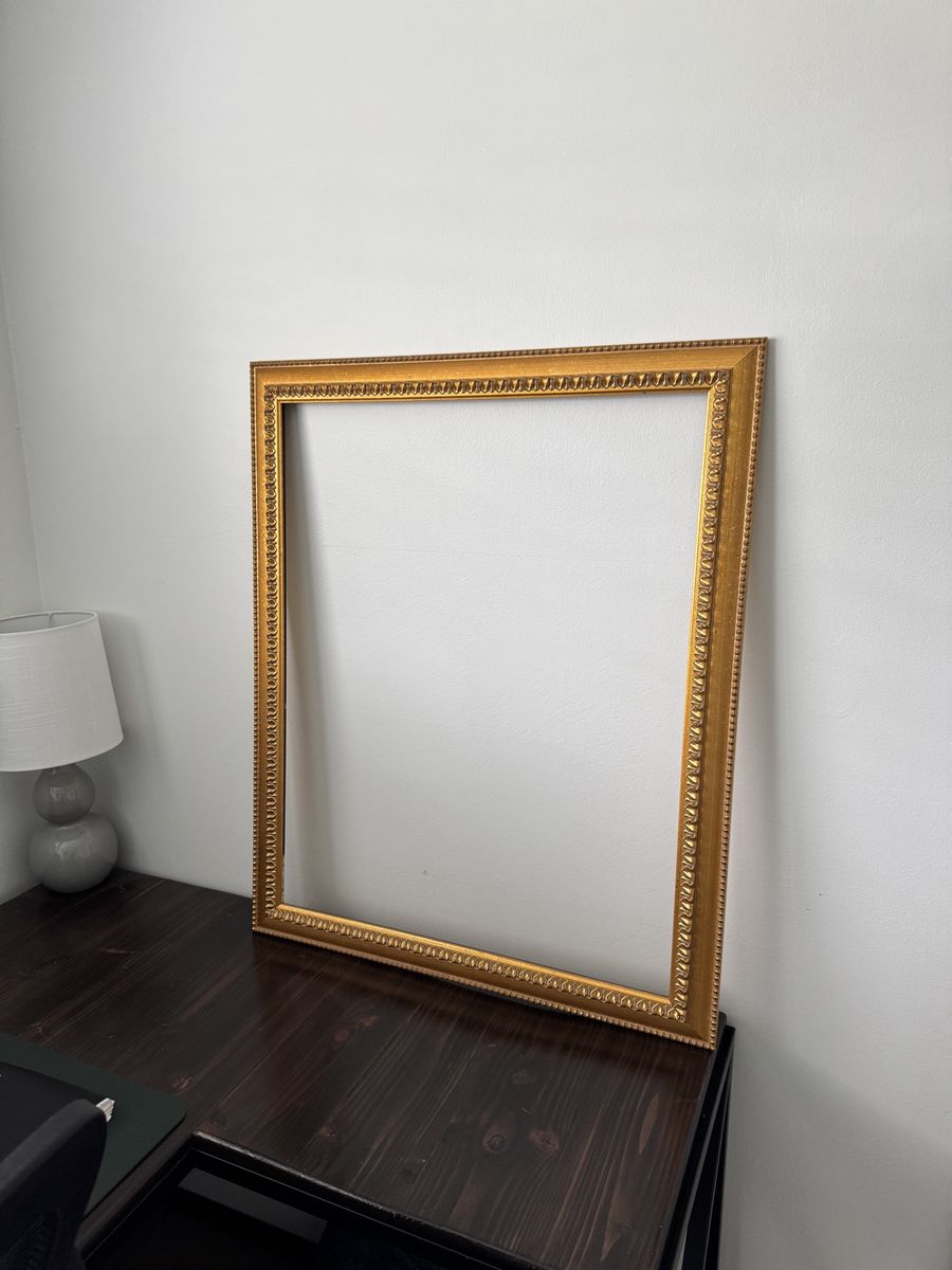 Antique gold frame- 24” x 30 1/8”