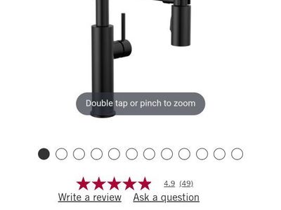 Delta Pull-Down Single Handle Kitchen Sink Faucet - Matte Black (18803-BL-DST)