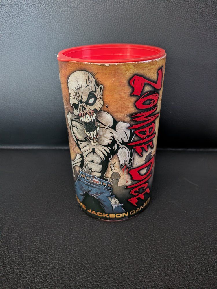 Zombie Dice Game by Steve Jackson Games with Cup and Dice