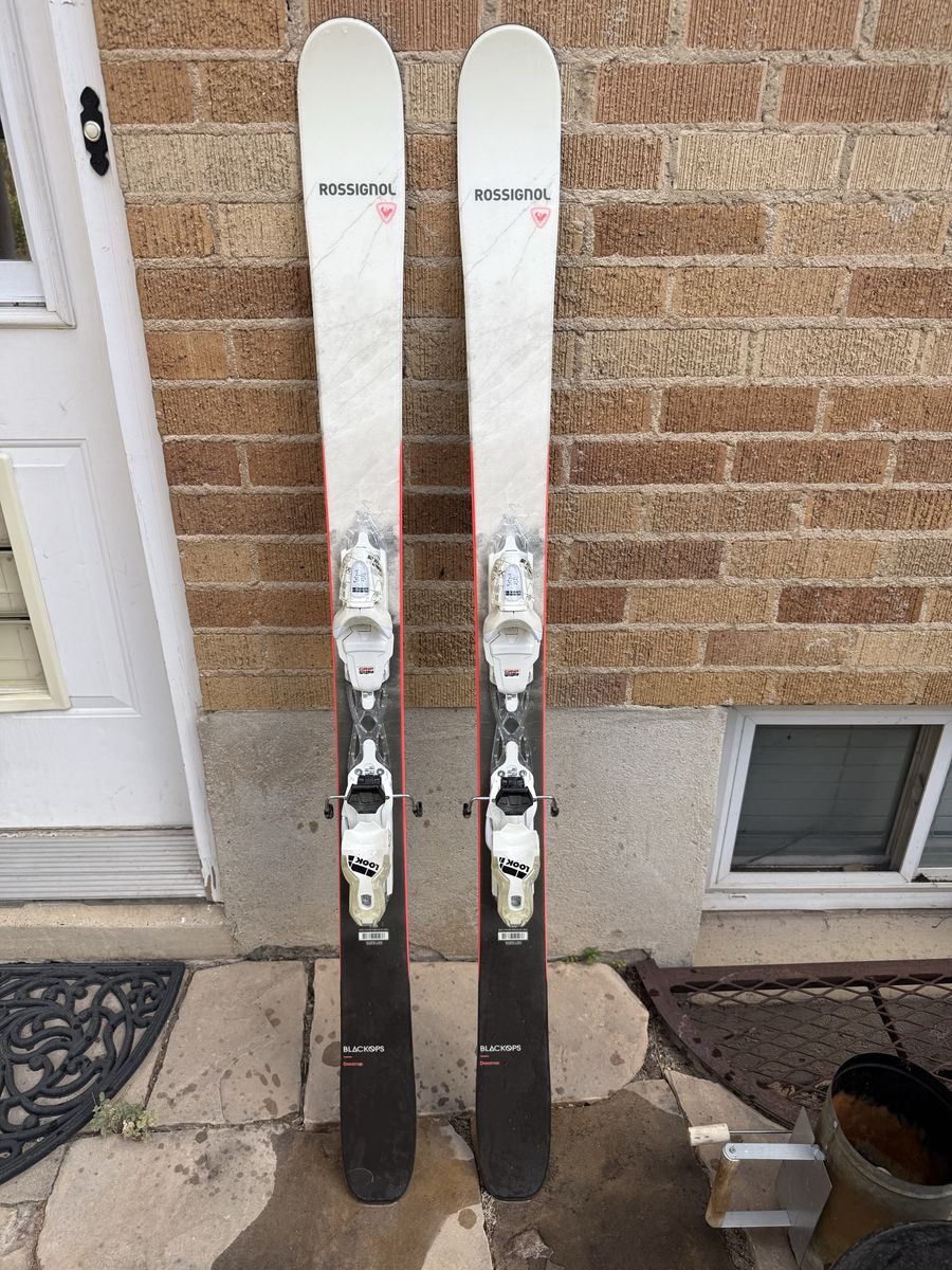 Rossignol Blackops Skis with Bindings - White/Black, Used