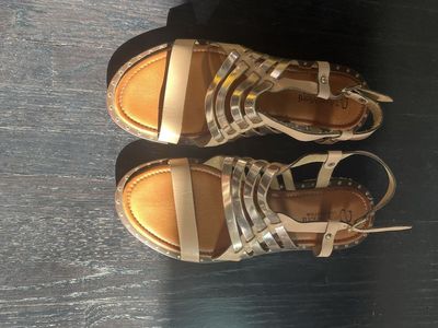 Gold Gladiator Sandals for Women