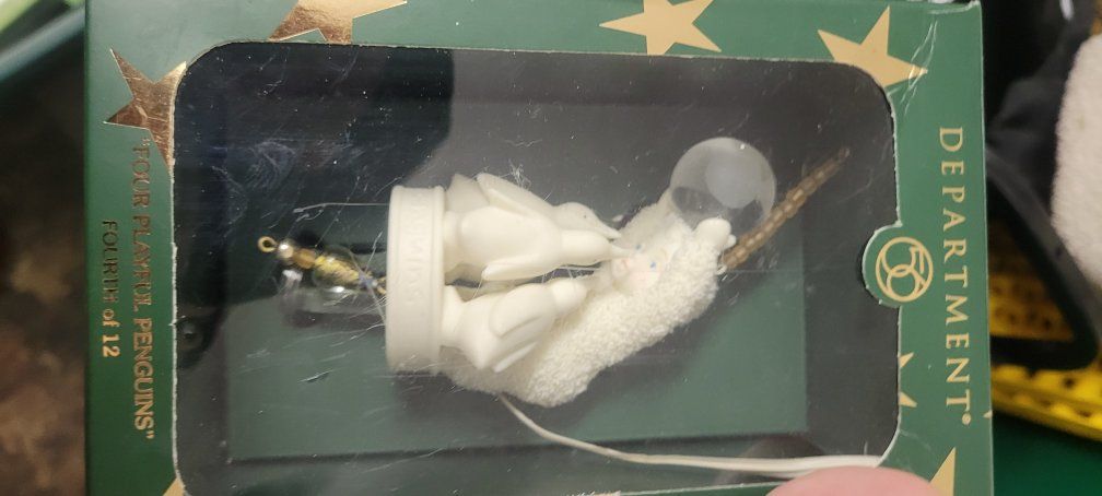 Department 56 Snowbabies Four Playful Penguins Ornament 56.69206 12 Days of Christmas