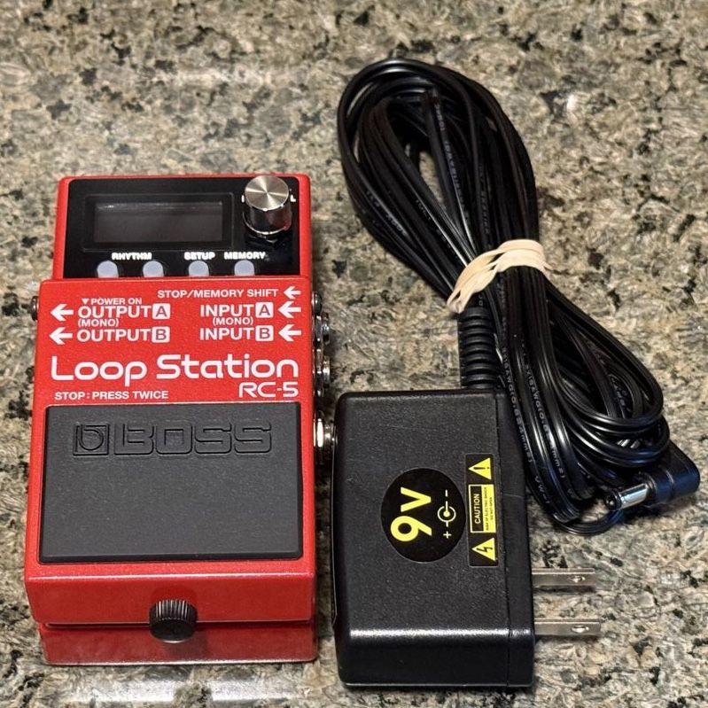 BOSS RC-5 Loop Station Looper Pedal + 9V Power Adapter $175 OBO