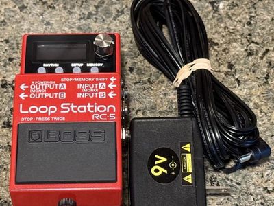 BOSS RC-5 Loop Station Looper Pedal + 9V Power Adapter $175 OBO