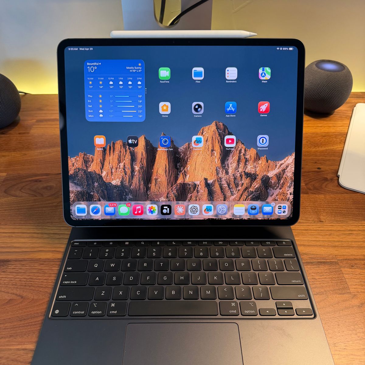 iPad Pro 13" (M4) 256 GB, Apple Pencil Pro, Multiple cases included (unlocked)