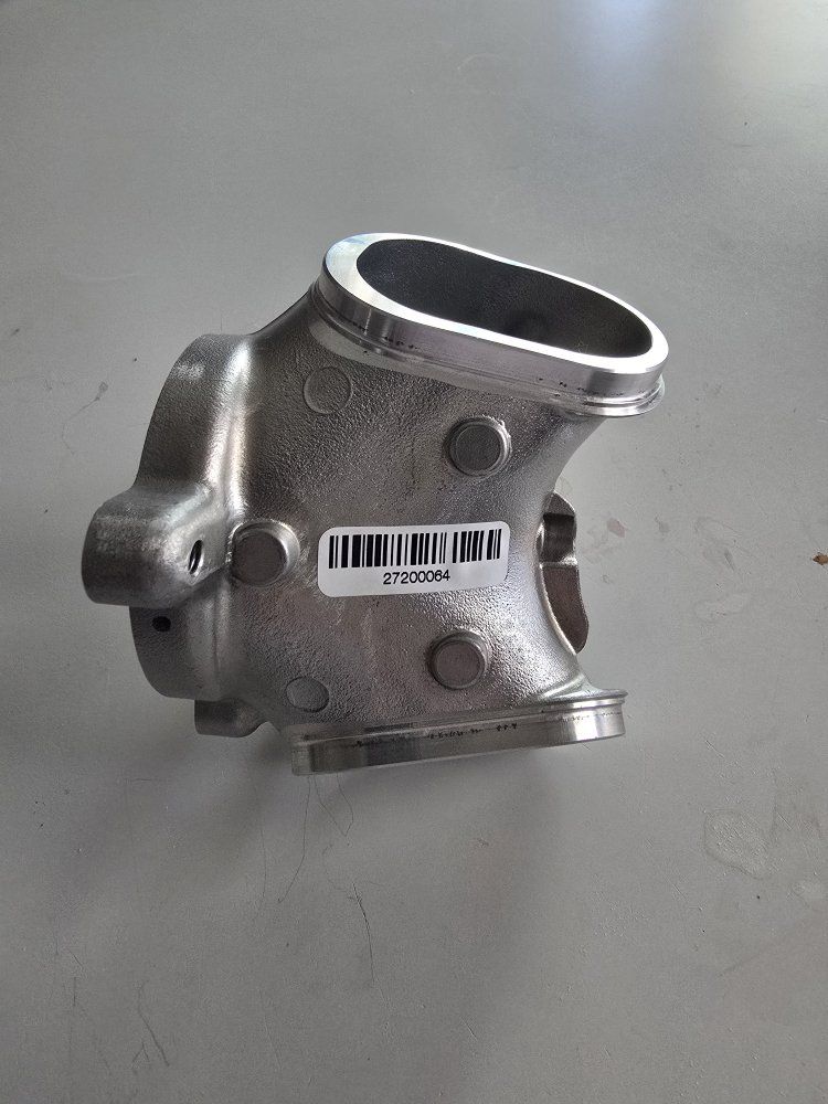 Metal intake Auto Part Component with Barcode 27200064
