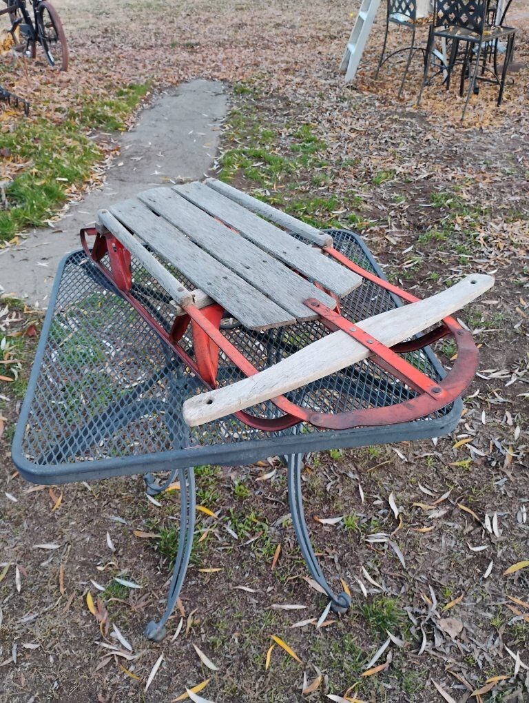 Vintage Sled Decor Or Play