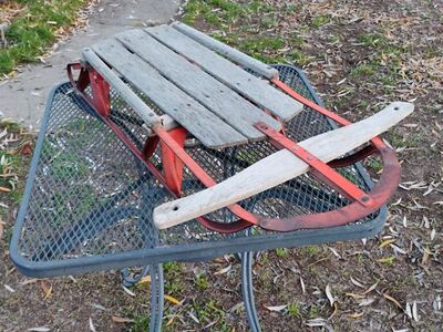 Vintage Sled Decor Or Play