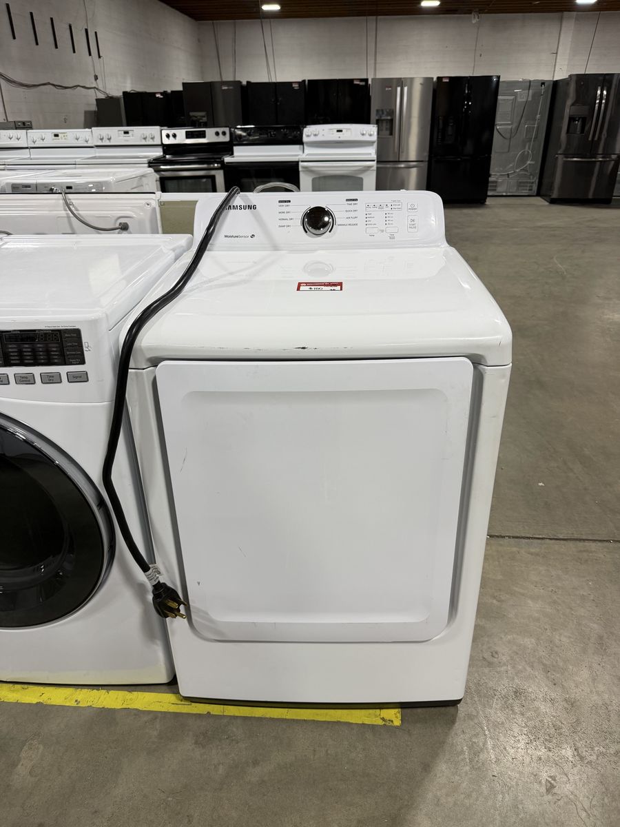 Good Samsung White Electric Dryer with Sensor Dry