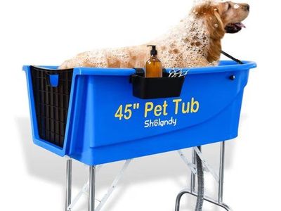 New in box-Shelandy 45" Pet Grooming Bathtub Dog Wash Station - Heavy Duty Bathing Tub