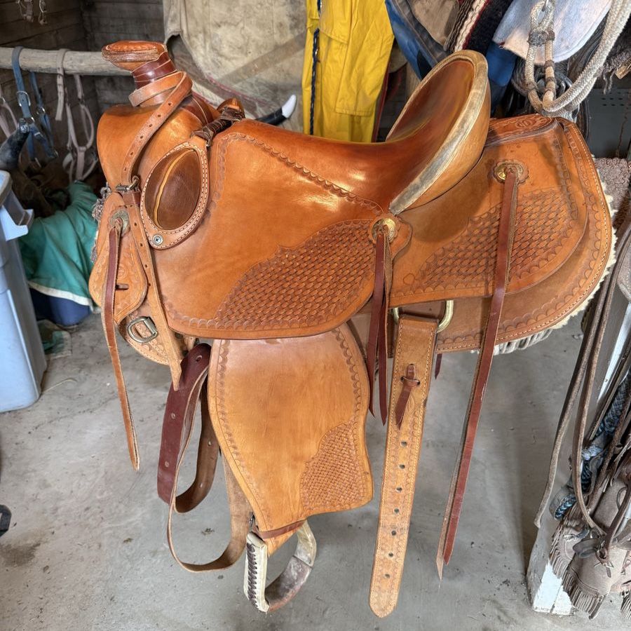 Vintage Adult Leather Saddle