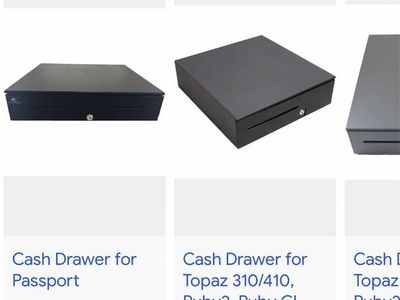 M-S Cash Drawer 429 Series with Blue Drawer - New Point of Sale System Accessory