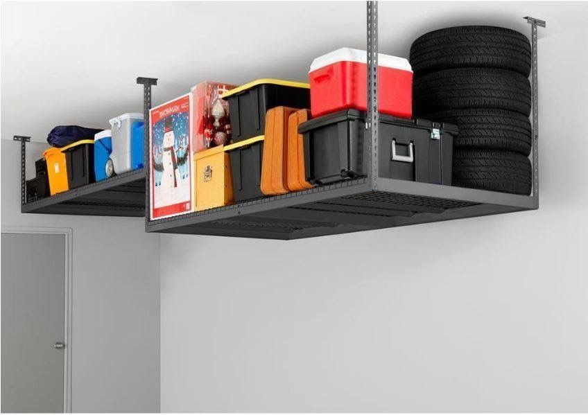New 4ft x 8ft overhead storage racks INCLUDING installation.