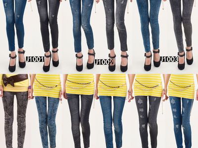 $10 (10pc) - Junior's Denim Jeans Skinny Leggings