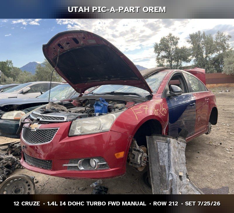 2012 Chevrolet Cruze Parts - UTPAP Orem
