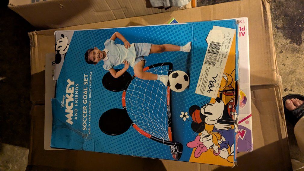 Disney Mickey And Friends Soccer Goal Set