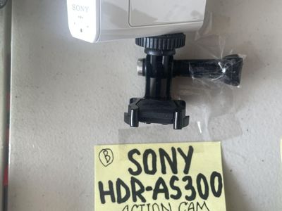 Sony HDR-AS300 Action Cam - White HD Video Camera with Zeiss Lens