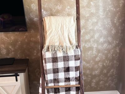 Tall Handmade Blanket Ladder