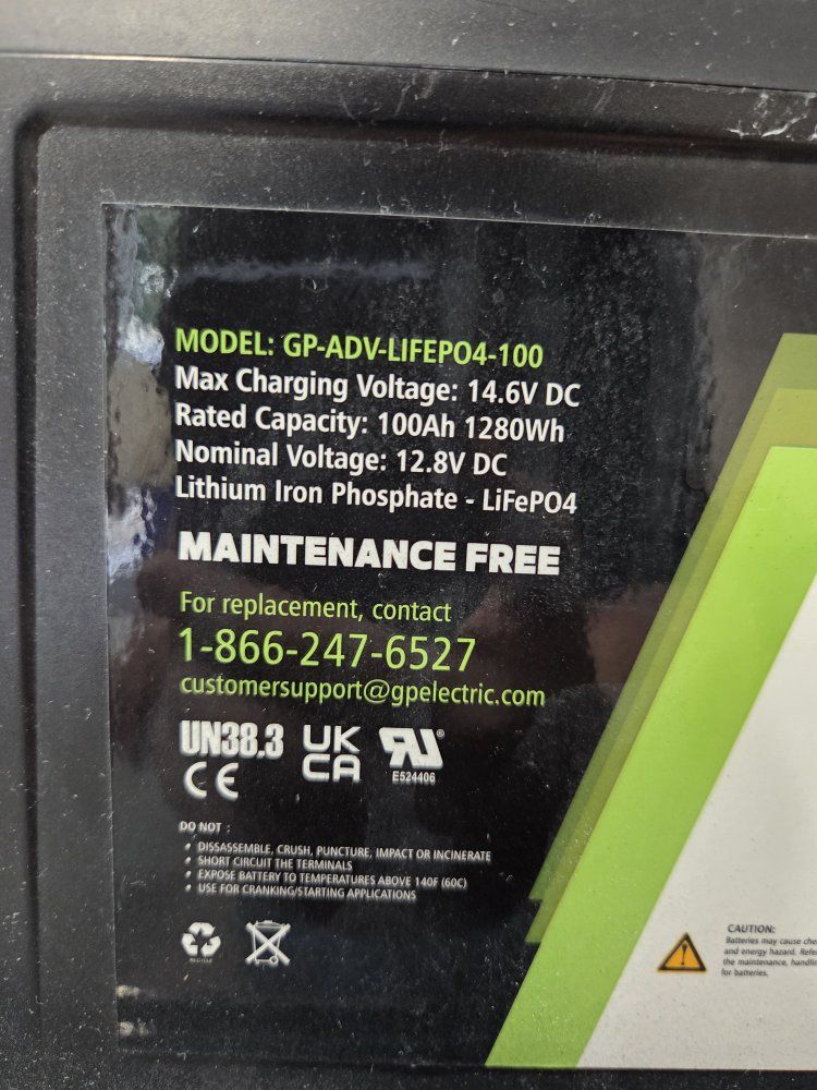 100 ah rv lithium 12v