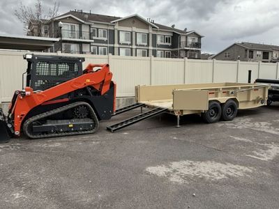 Kubota SVL75-3 and Dump Trailer for Rent! -- Take 20% off all skid steer rentals - Limited Availability